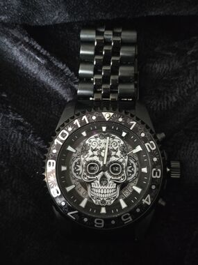 Invicta Black Pro Diver Dia De Los Muertos Watch - 43mm
